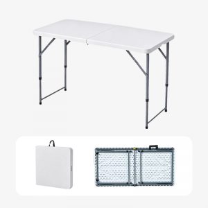 120cm 3-level height adjustable HDPE foldable table