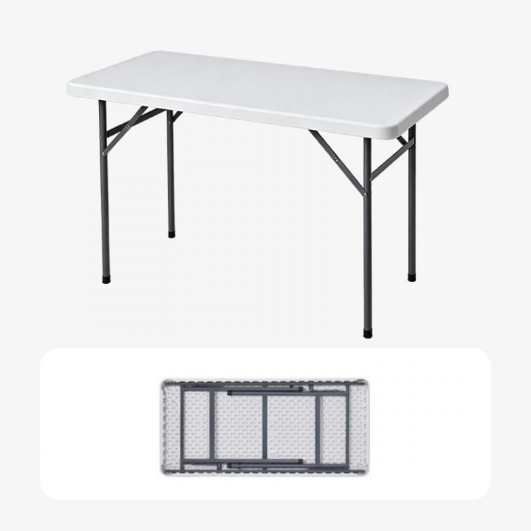 120cm blow molded HDPE long folding table