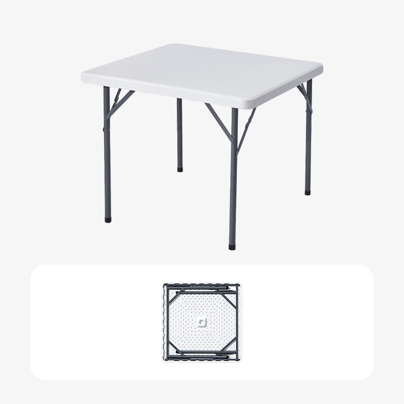 80cm HDPE portable folding square table