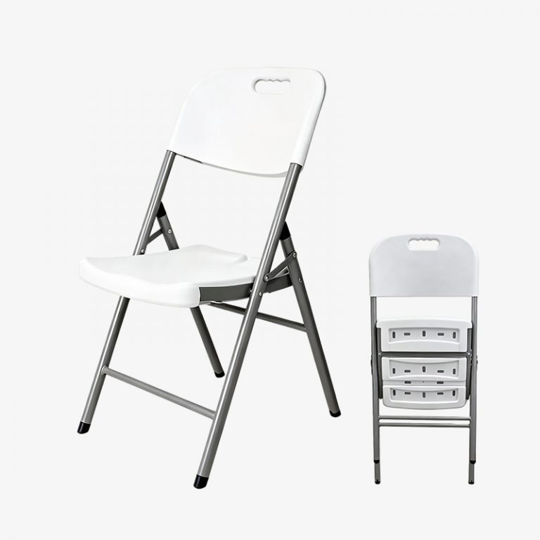 Blow molded portable folding chair